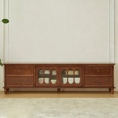 Modern Brown Solid Wood TV Stands