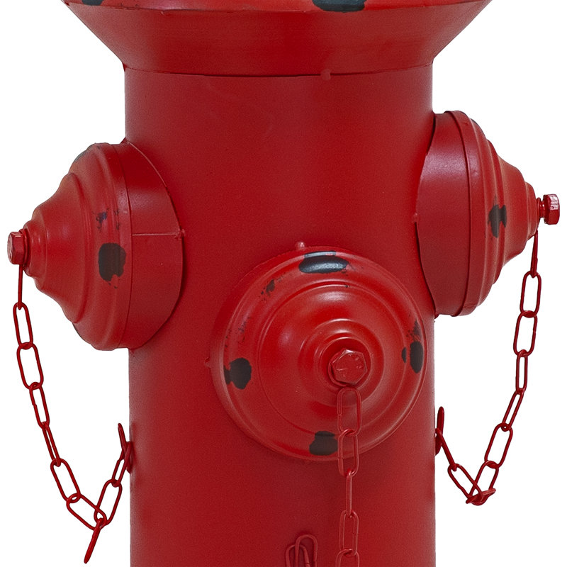 Doriene Weather-Resistant Metal Fire Hydrant Garden Statue