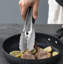 Ensemble de pinces de cuisine en acier inoxydable de 2 - 9 "et 12", pinces à aliments verrouillables en métal antidérapantes