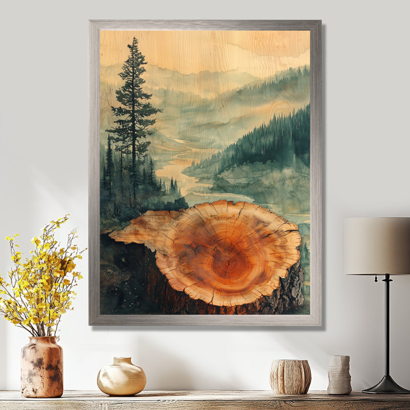 Germon - paysages, art mural sur toile, Argent argent, H 44 po x l 34 po, Reproduction encadrée d'une seule photo