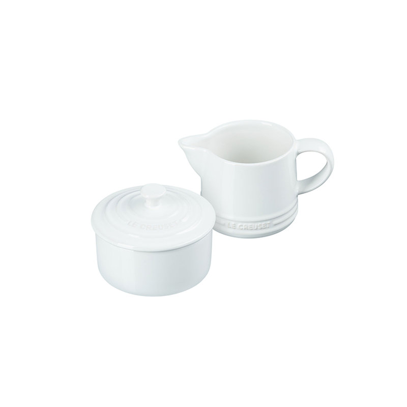 Le Creuset Stoneware Cream & Sugar Set, White