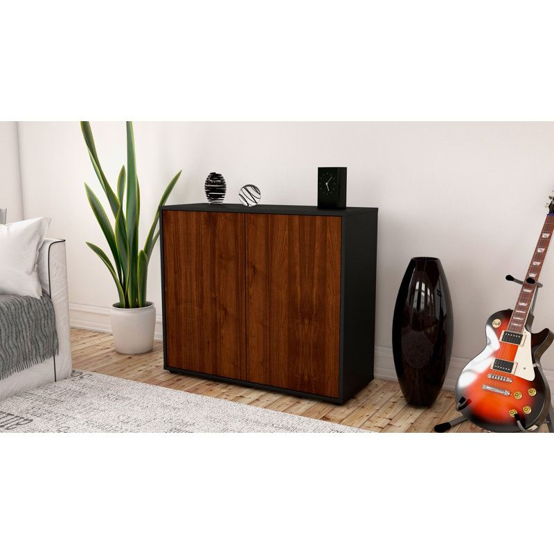 Quintara 92cm Sideboard, Anthracite/Walnut