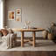 Table de salle à manger extensible ovale avec rallonge amovible et pieds réglables-268542578