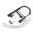 Single Hole Kitchen Faucet With Pull Down Sprayer And Pot Filler Single Handle Kitchen Sink Faucet Stainless Steel Spring Kitchen Basin Taps With Soap Dispenser And Deck Plate