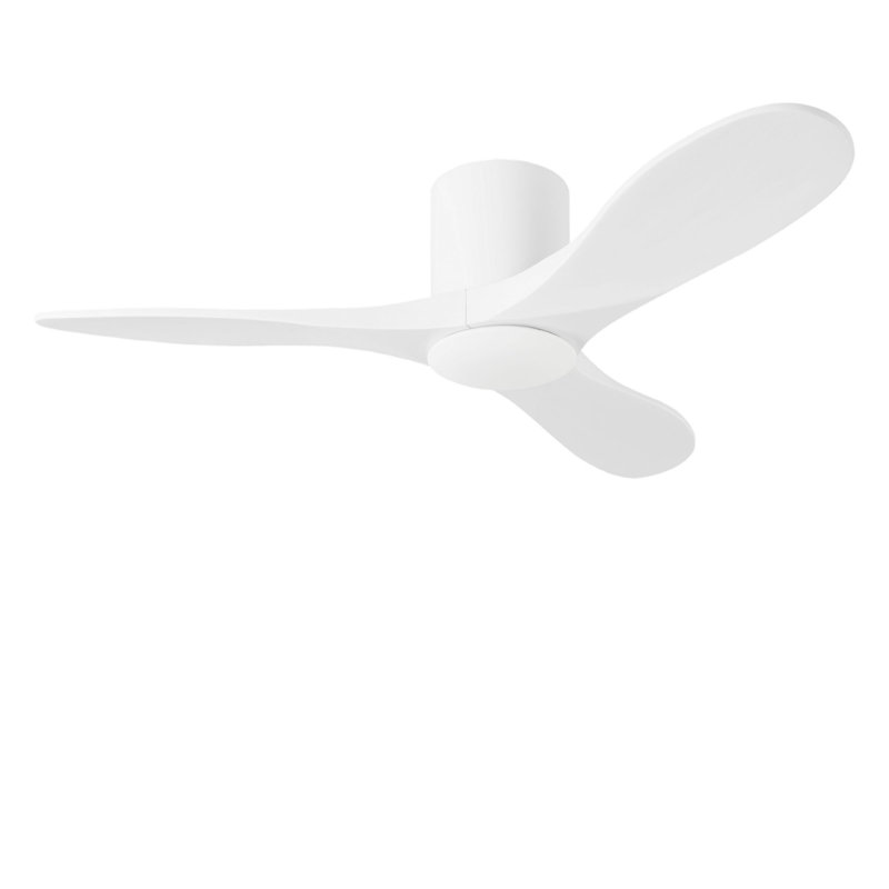 Ventilateur de plafond intelligent Smart Hugger, Blanc mat, 44 po de largeur, Blanc mat