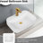 Stylish White Ceramic Countertop Basin - For Daily Bathroom Use White, With A Compact Design