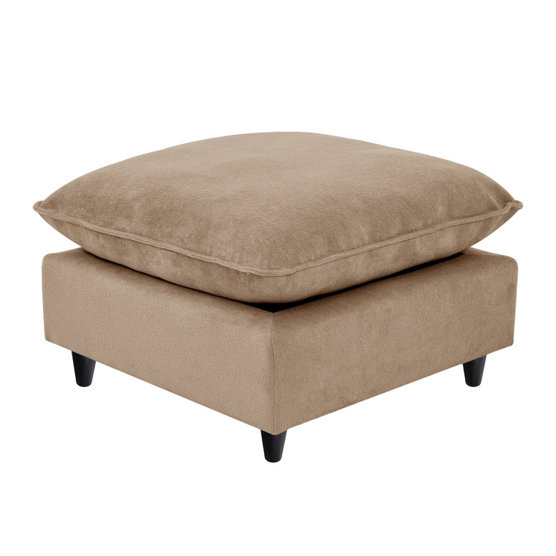 Canapé modulaire avec repose-pieds 31,5 po Annamaria, Chenille kaki