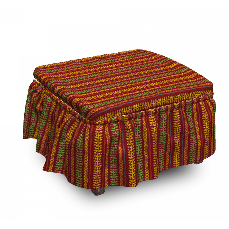 Housse pour repose-pieds abstrait tribal layout