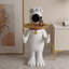 Grande décoration pour chien sur plateau en résine pour jouets tendance