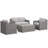 4 Piece Patio Sectional Conversation Set-1420402551-1420402550