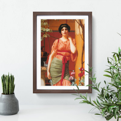 Nerissa by John William Godward - Picture Frame Painting