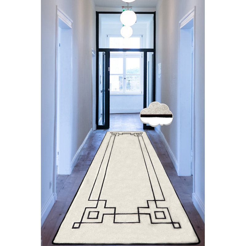 Antibacterial Washable Carpet 3.3 x 4.6 ft, Ecru | 100% Polyester, 0.16 in Pile Height, Non-Slip Felt Dot Underside | Machine Washable at 86°F, Perfect for Home or Office, Durable & Easy to Maintain