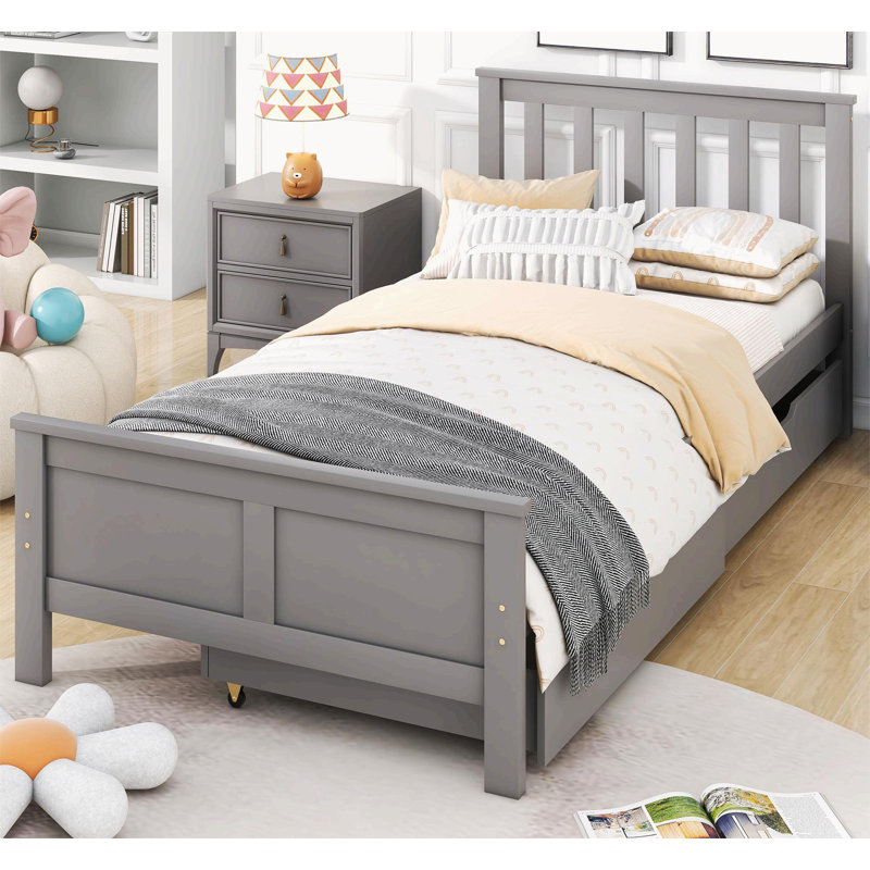 Hartwick Bed, Grey, Single (3')