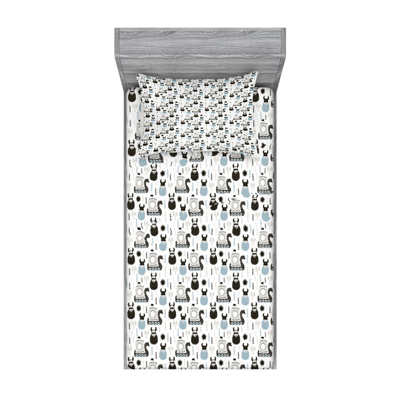 Microfiber Sheet Set, Twin XL Sheet Set with Fitted Sheet