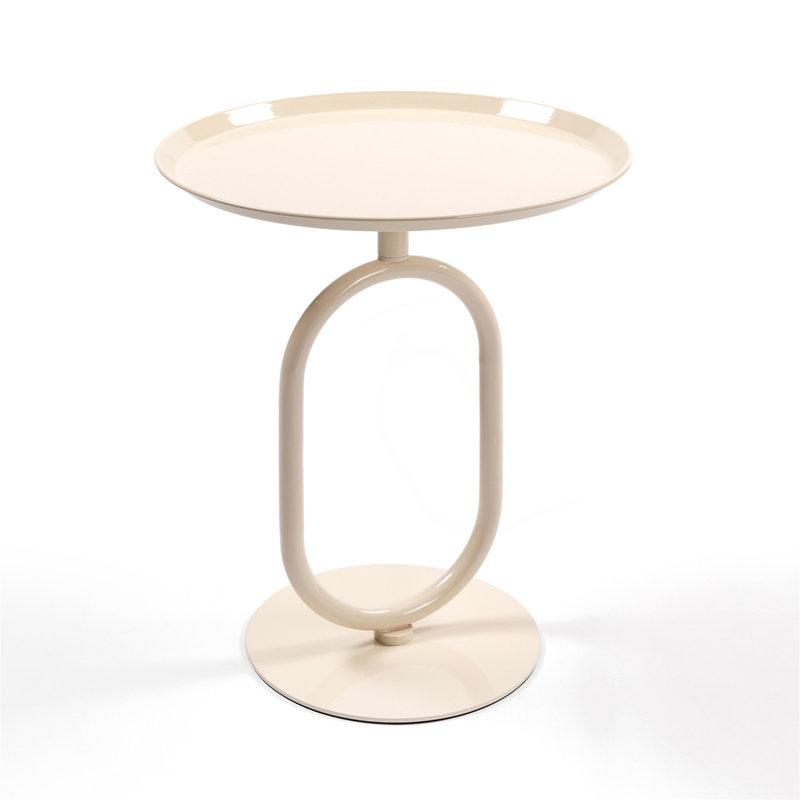 Table de bout en métal en forme de lanterne, petite table d'appoint ronde pour le salon, table d'appoint moderne pour cocktail