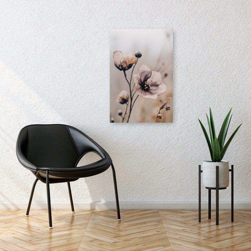 Whispering Petals Delicate Dreamy Elegant Nature Flower Wall Art Print 1 Piece Wrapped Canvas Wall Art, 91.44cm H x 60.96cm W