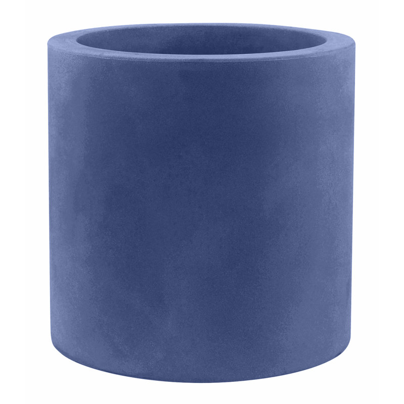 Cilindro - High Resin Pot Planter - Simple, 19.75" H x 19.75" W x 19.75" D, Ecru