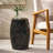 Metal Side Table, Barrel Shaped Accent For Indoor & Outdoor Use, No Assembly Required, Perfect For Patio And Living Room Decor-1243837762