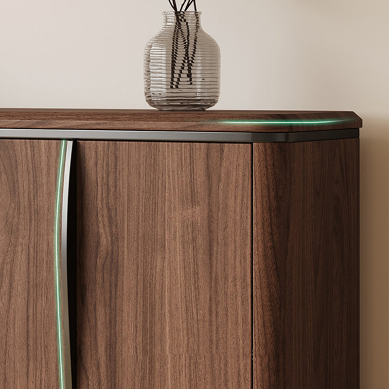 Armoire console en bois massif moderne et minimaliste, H 33,5 po x l 59,1 po x P 15,7 po