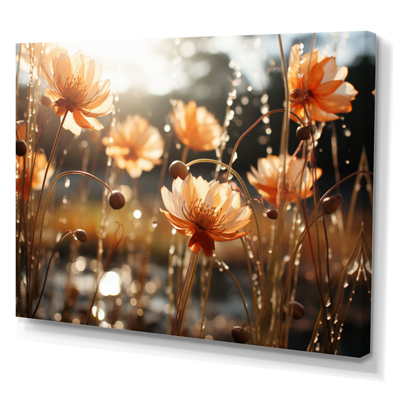 Mums Field I, reproduction d'art sur toile, Toile tendue, H 24 po x l 32 po x P 1 po