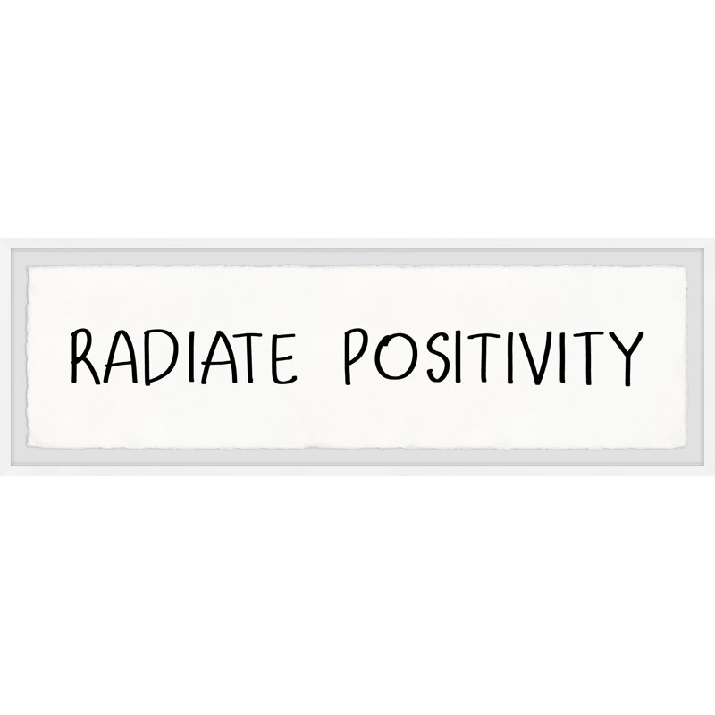 Power Of Positivity by Marmont Hill - Single Picture Frame Painting, 38cm H x 114cm W x 3.81cm D
