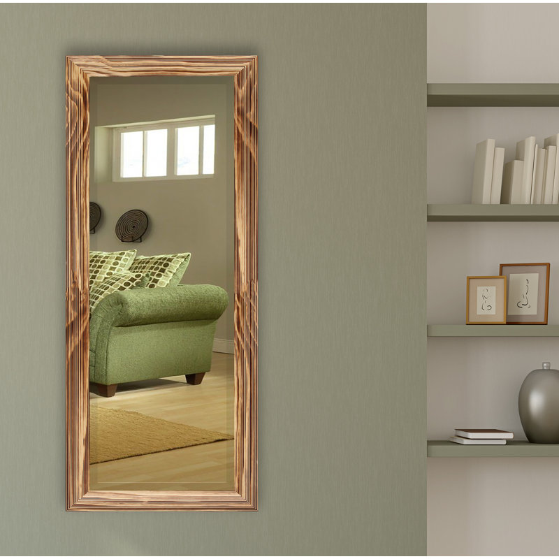 Miroir pleine grandeur Carlea, Naturel brûlé, H 59 po x l 20 po