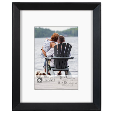 Black Matte Picture Frame with Mat