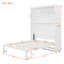 Lit escamotable double pleine grandeur avec tablettes, blanc-1918245750