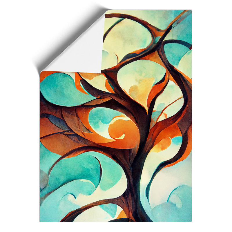 Tree Abstract Art No.2 - Wall Art, Paper, 59.4cm H x 42cm W, No Matte