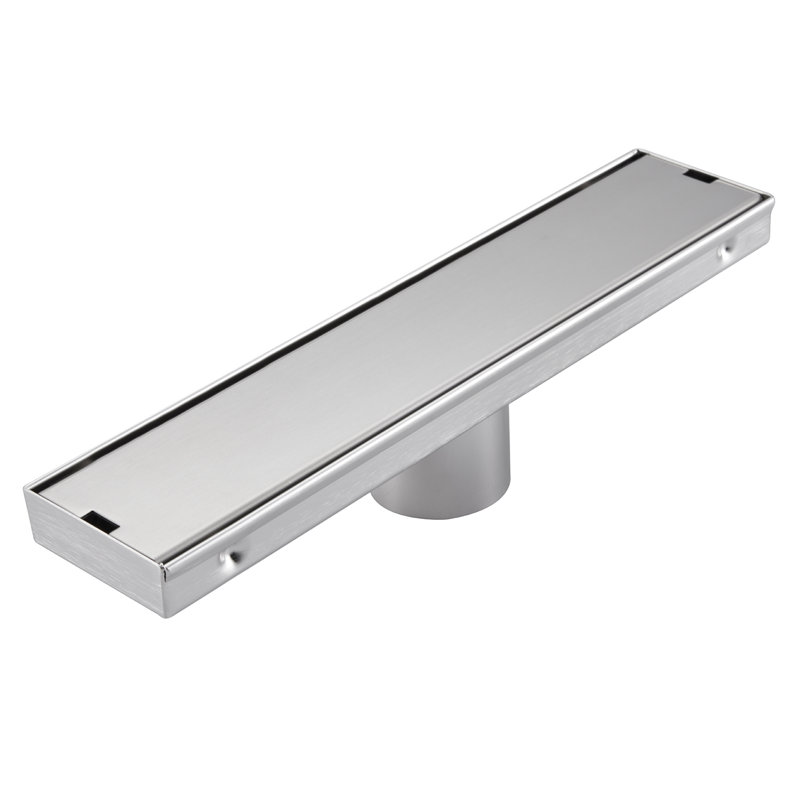 Drain de douche 11,81 po, Nickel brossé