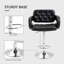Yes Upholstered Faux Leather Yes Bar Stool-121854830
