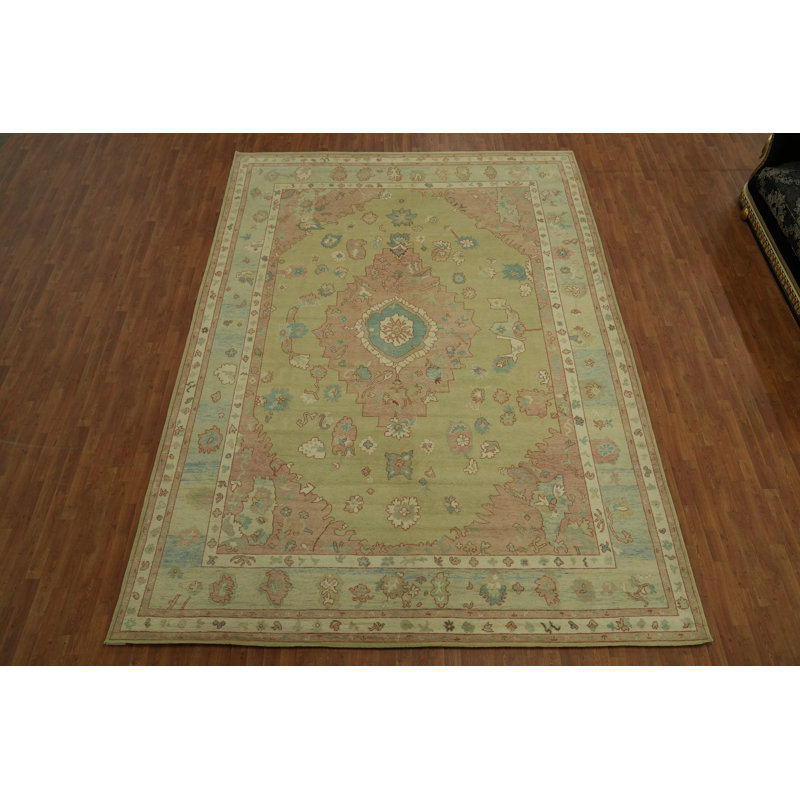 Tapis turc Oushak fait à la main 10 x 14 po