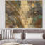 Feu et glace minéraux IV - reproduction de campagne sur bois de pin naturel-37111868