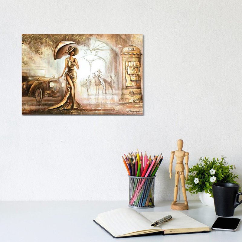 Happy Alone by Raen - Wrapped Canvas Print, 20.32cm H x 30.48cm W x 1.91cm D