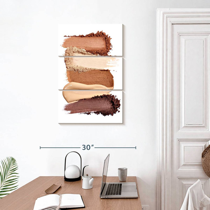 Maquillage crème et poudre, H 32 po x l 20 po