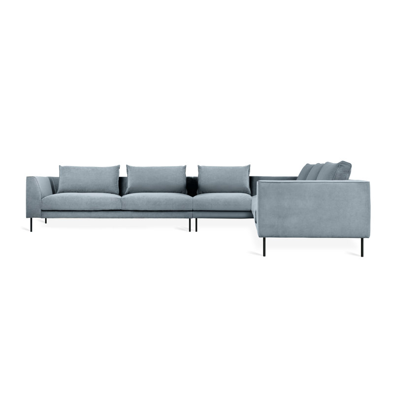 Canapé modulaire Renfrew XL, 100% polyester mérinos crème, Accoudoir à droite (vu de face)