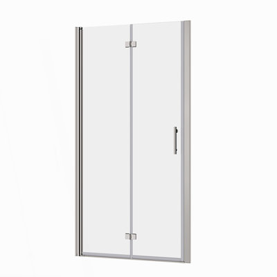 1 3/8" Adjustment,Universal Pivot Shower Door, With 1/4" Tempered Glass Finish 3472