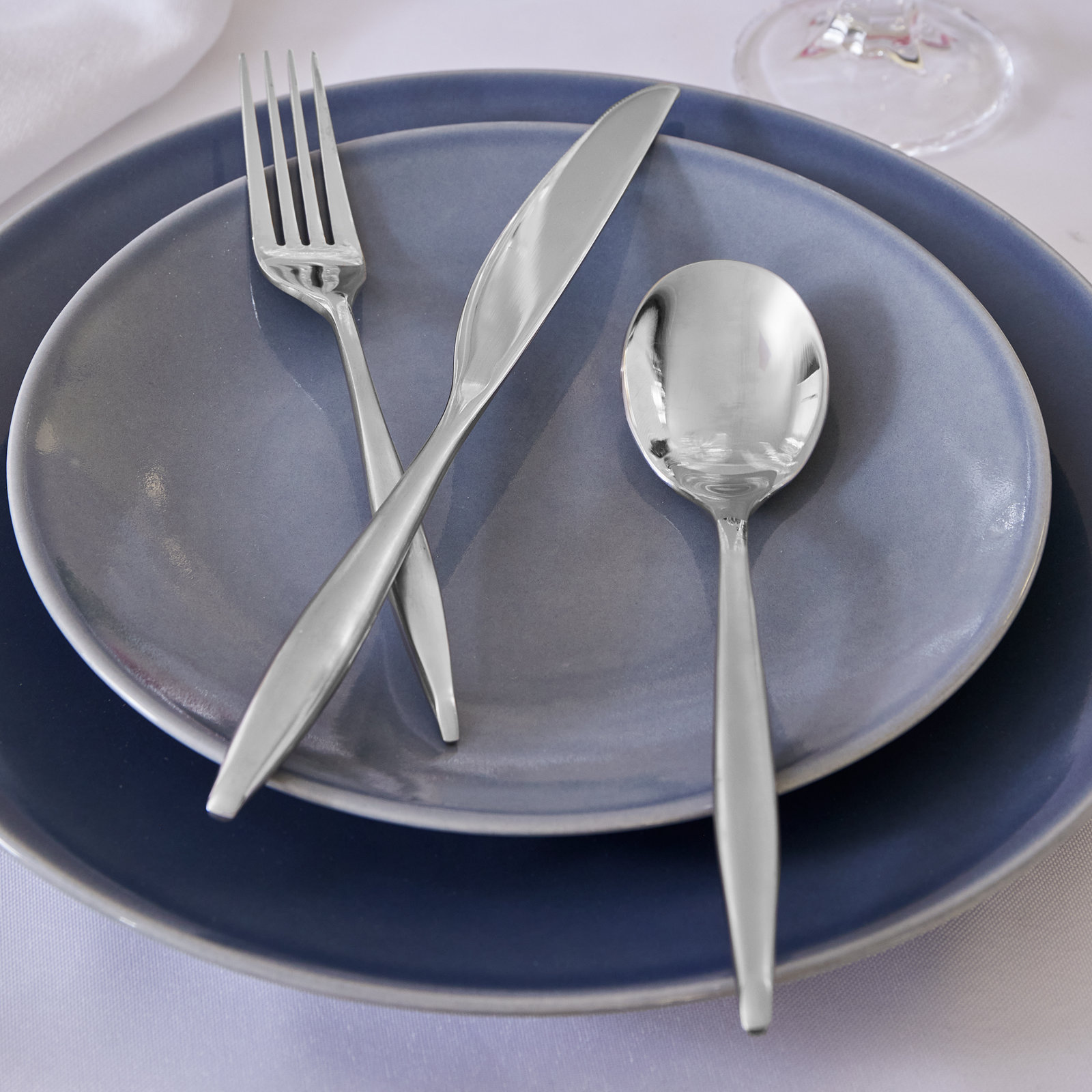 Milano 20 Piece 18/10 Stainless Steel Flatware Set, Service for 4, Mirrored Stainless