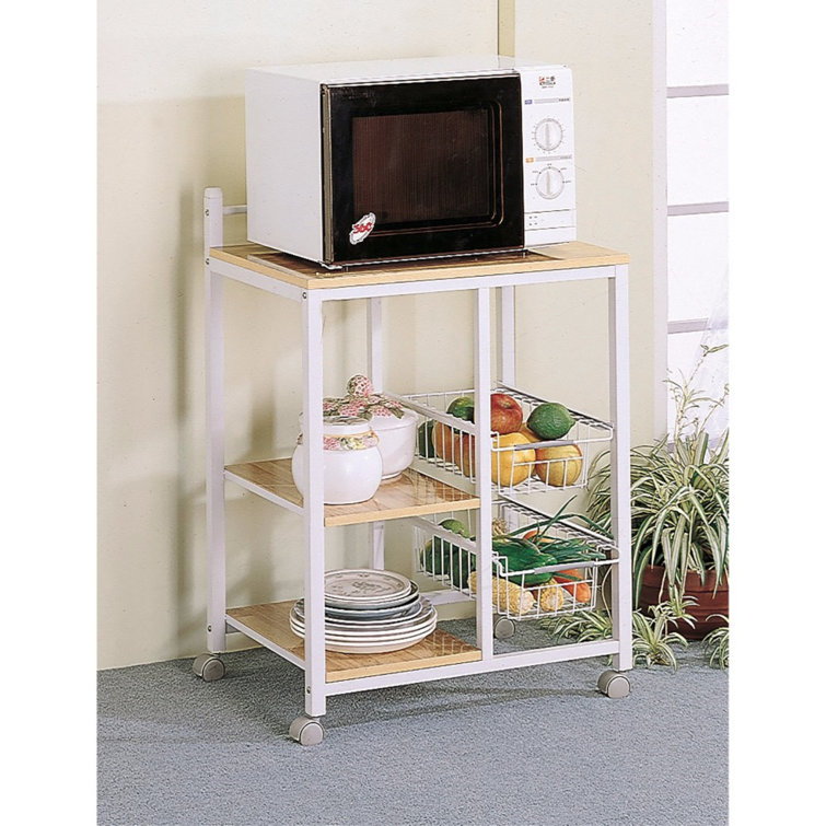 Mini Microwave Cart Ebern Designs Finish: Beech