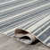 Rectangle Raygoza Striped Machine Woven Polyester Area Rug