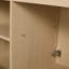 Meuble-lavabo autoportant 48 po avec lavabo en résine blanche et 3 portes d'armoire à fermeture en douceur