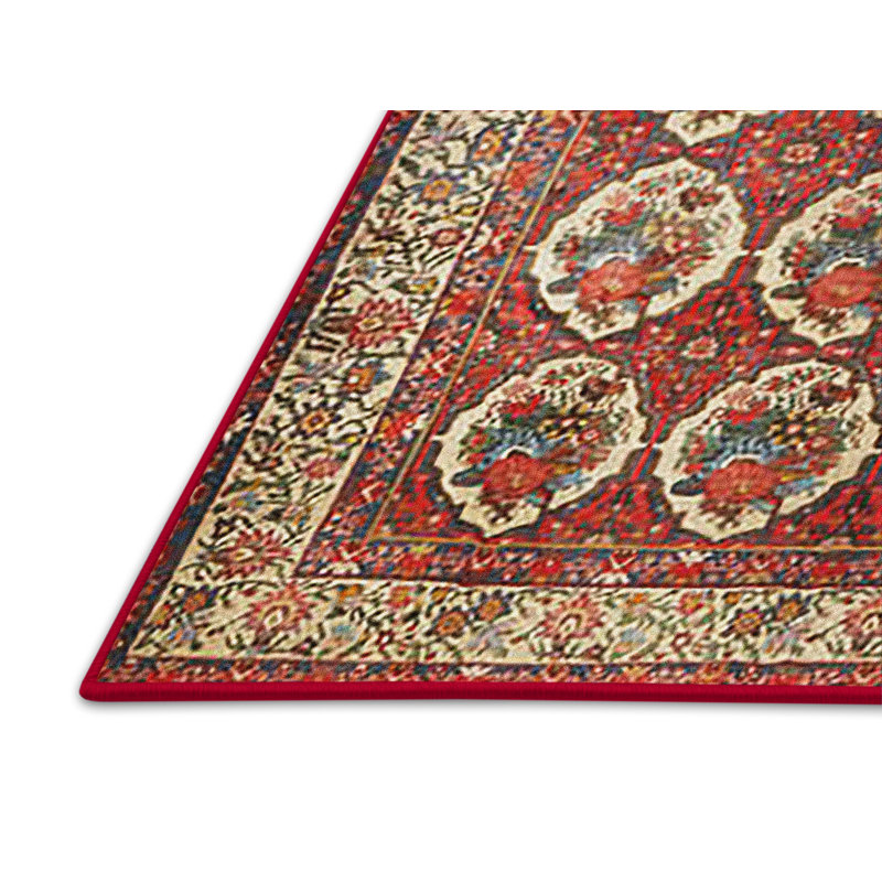 Tapis brun/ivoire traditionnel 2248, Rectangle 5 pi x 7 pi