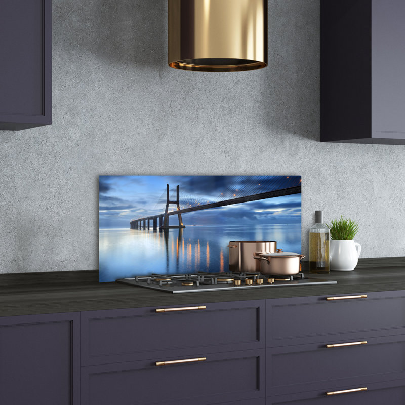 Lukesha 50cm W x 100cm L Glass Peel and Stick Panel