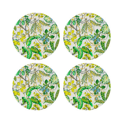 Plumeria Natural Pebble 16" Vinyl Placemat
