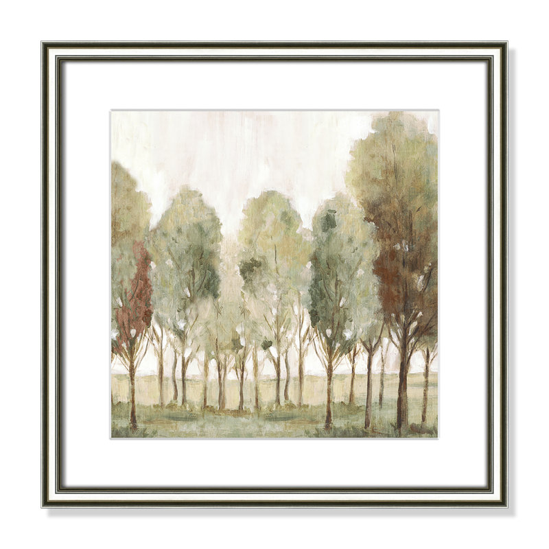 «Silent Fall I Print» par Eva Watts, L 18,25 po x H 18,25 po, Imprimé mat, Argent classique