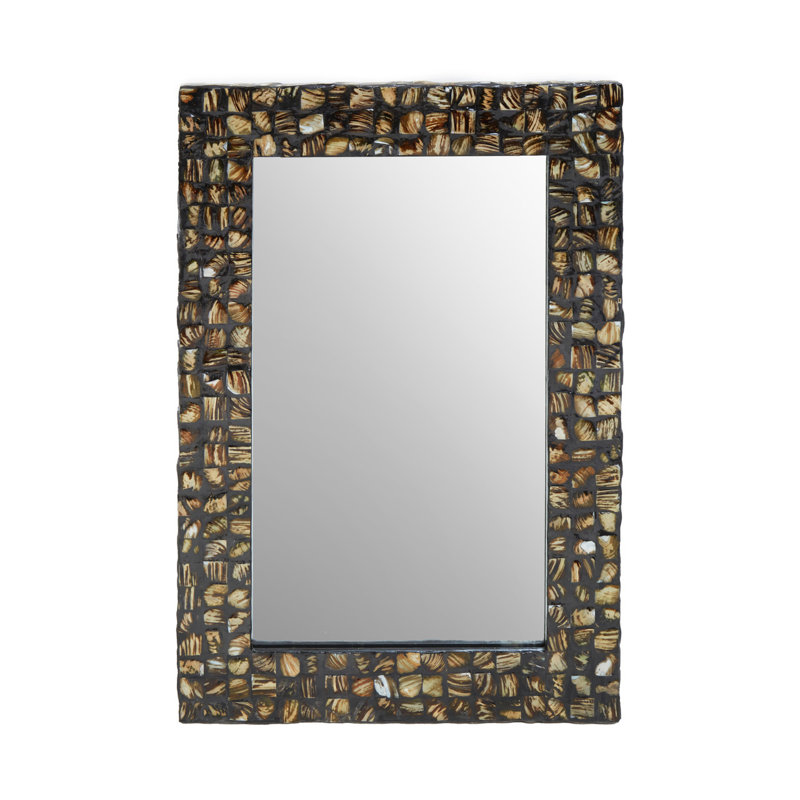 Erroll Shell Flat Wall Mirror