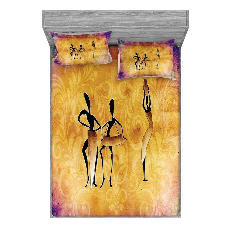 Microfiber Sheet Set, Queen Sheet Set with Fitted Sheet