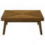 Table basse, bois carré brun noyer Hayward