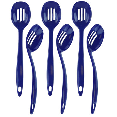6 Piece Reston Lloyd Melamine Slotted Spoons Set