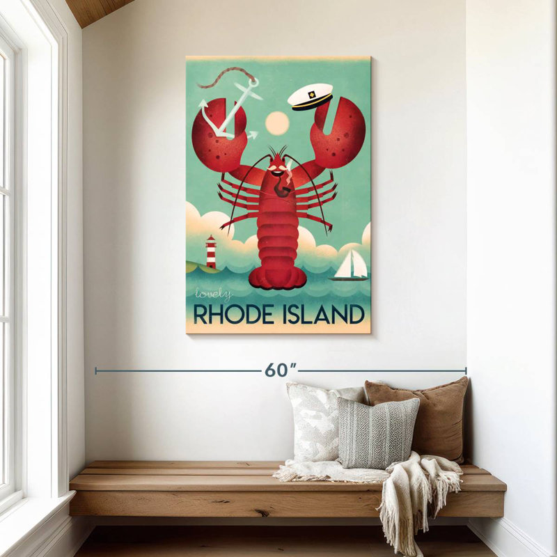Aime, Rhode Island rétro, H 45 po x l 30 po